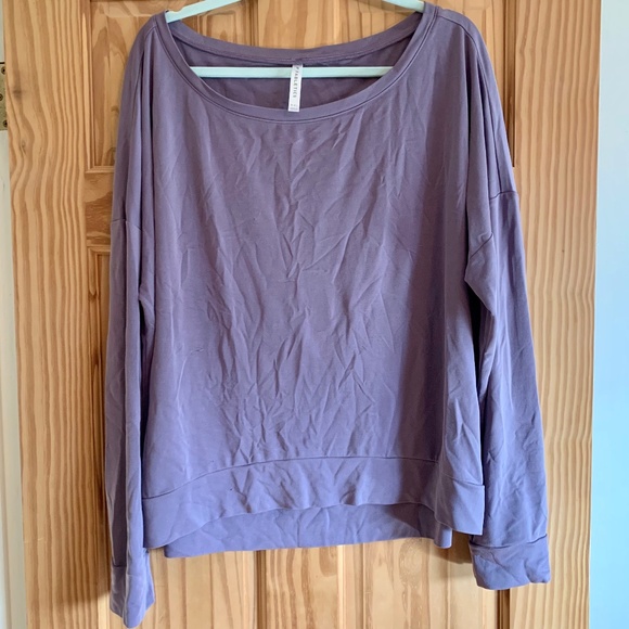 Fabletics Tops - Fabletics Purple Long Sleeve Tee XXL